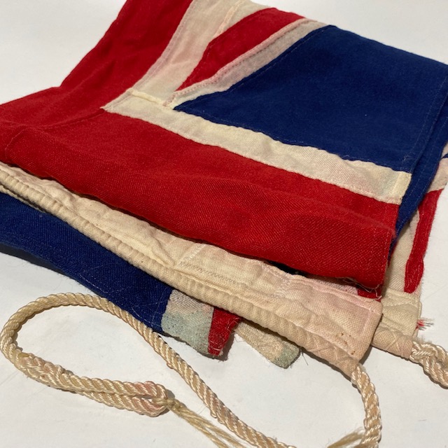 FLAG, British Union Jack - Cotton Stitched (Slightly Discoloured) 65 x 140cm